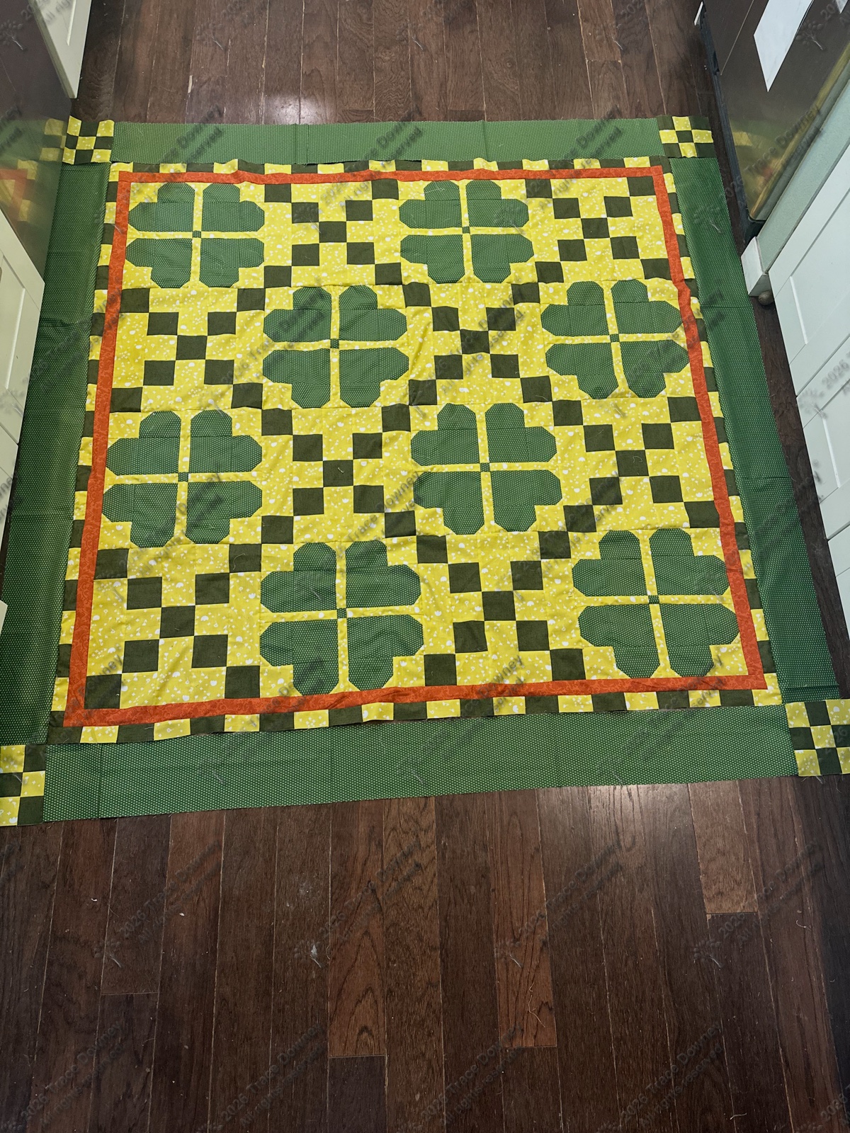Finished original quilt by Trace Downey.