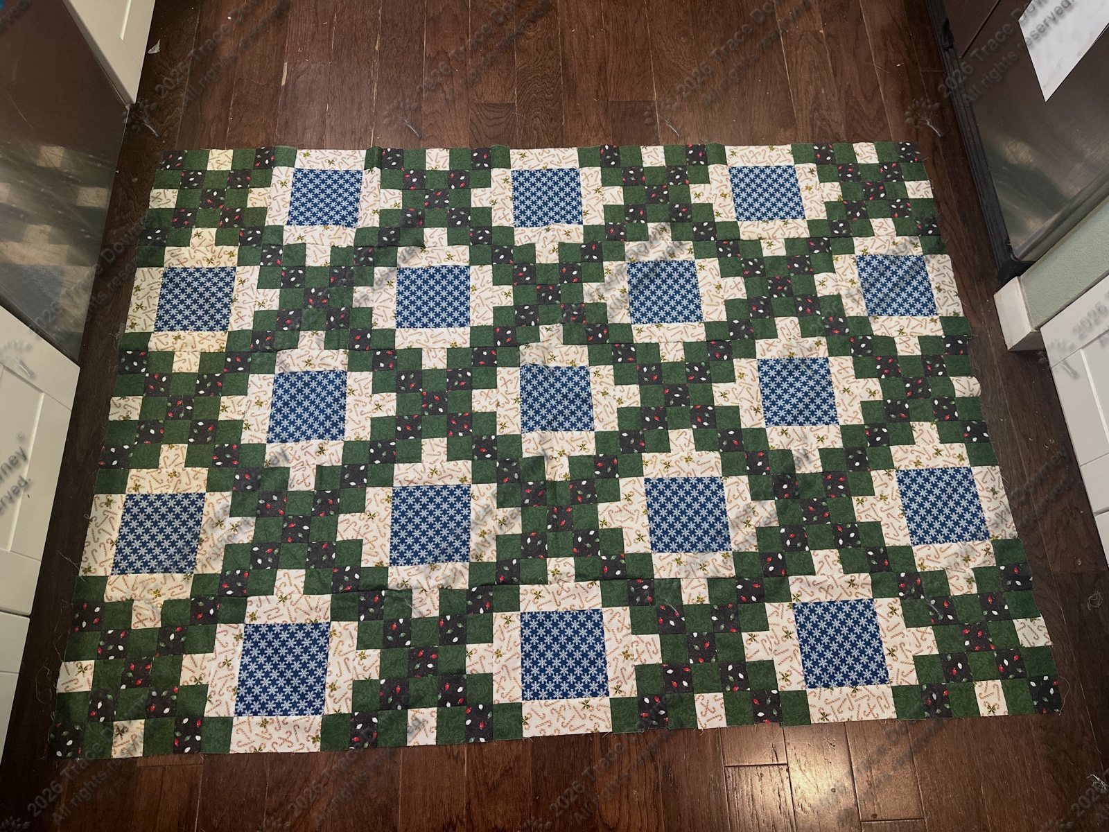 Finished original quilt by Trace Downey.