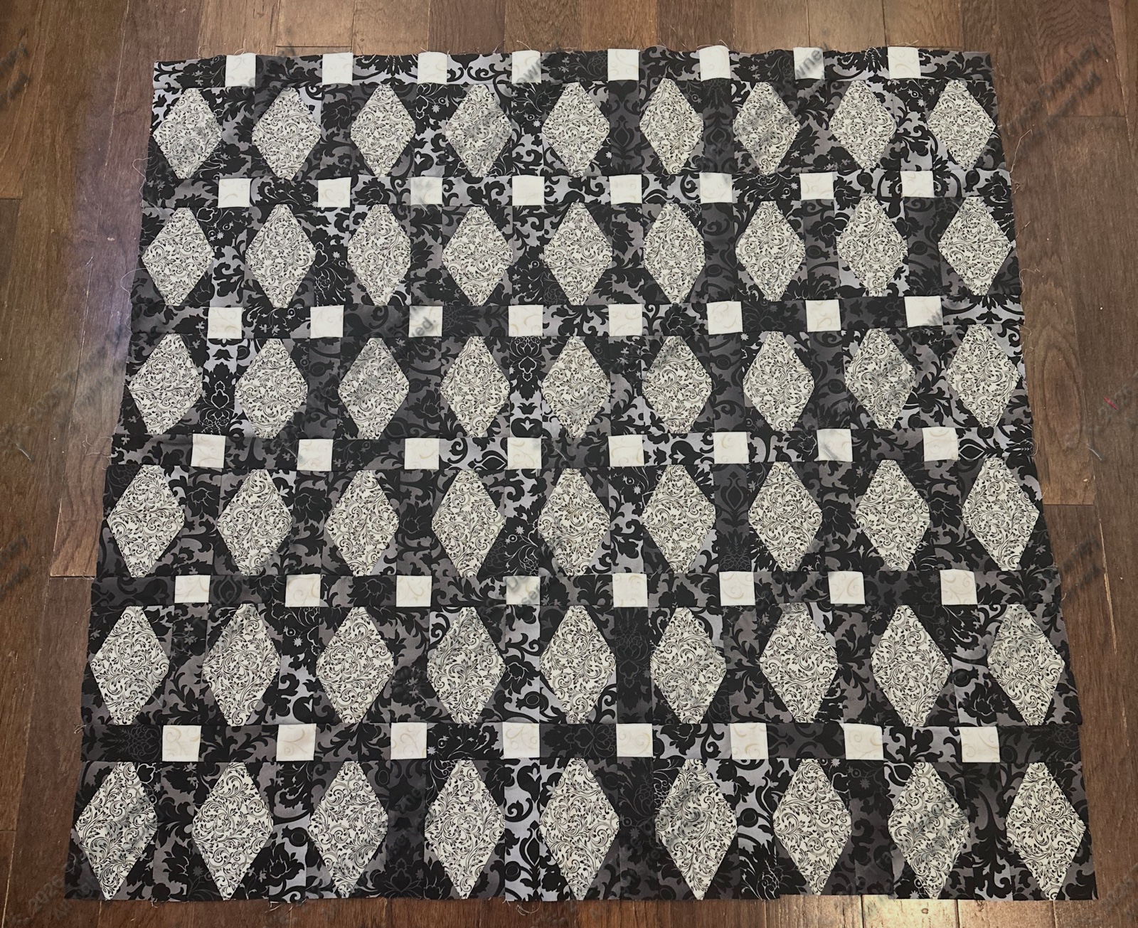Finished original quilt by Trace Downey.