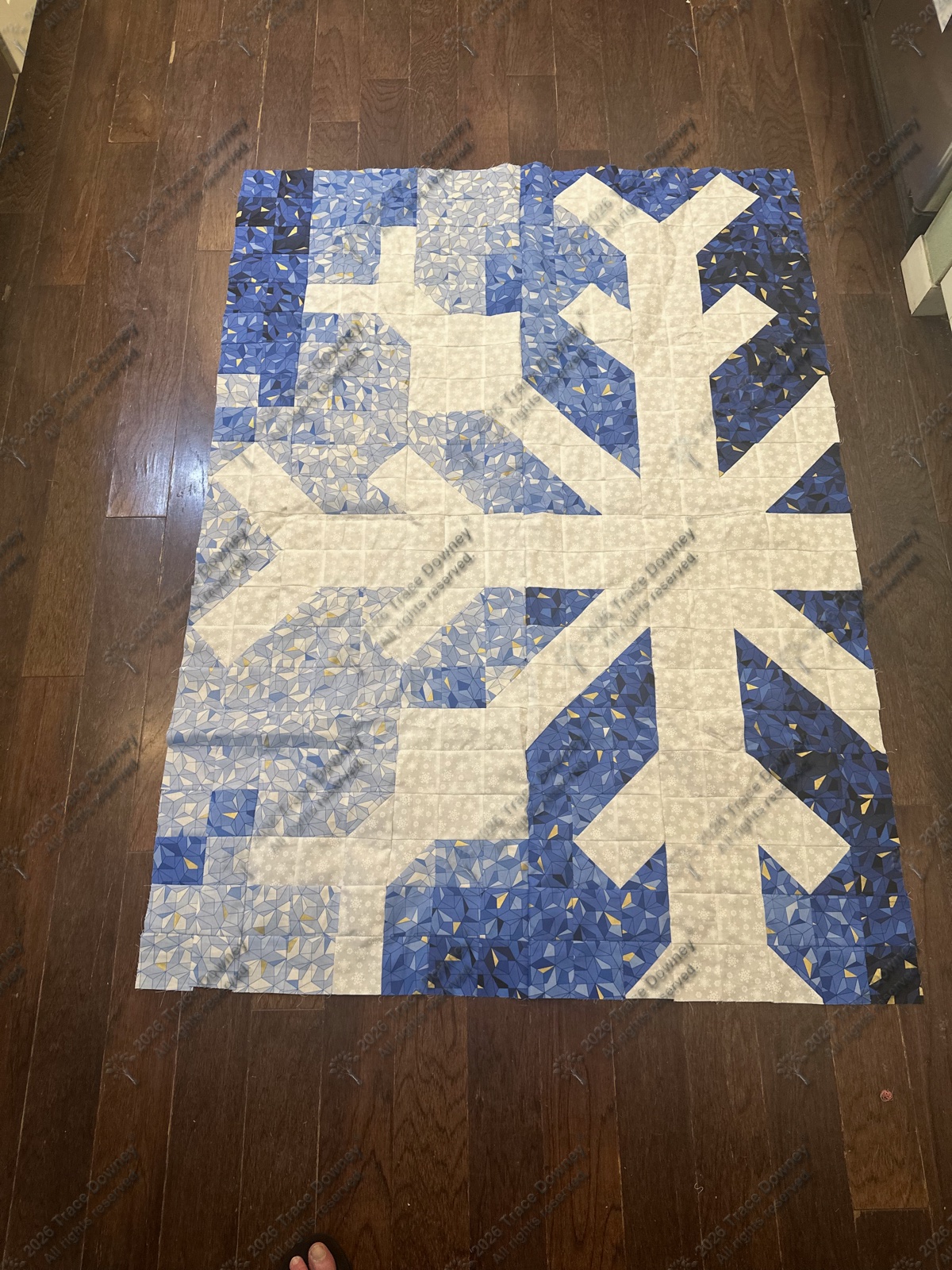 Finished original quilt by Trace Downey.