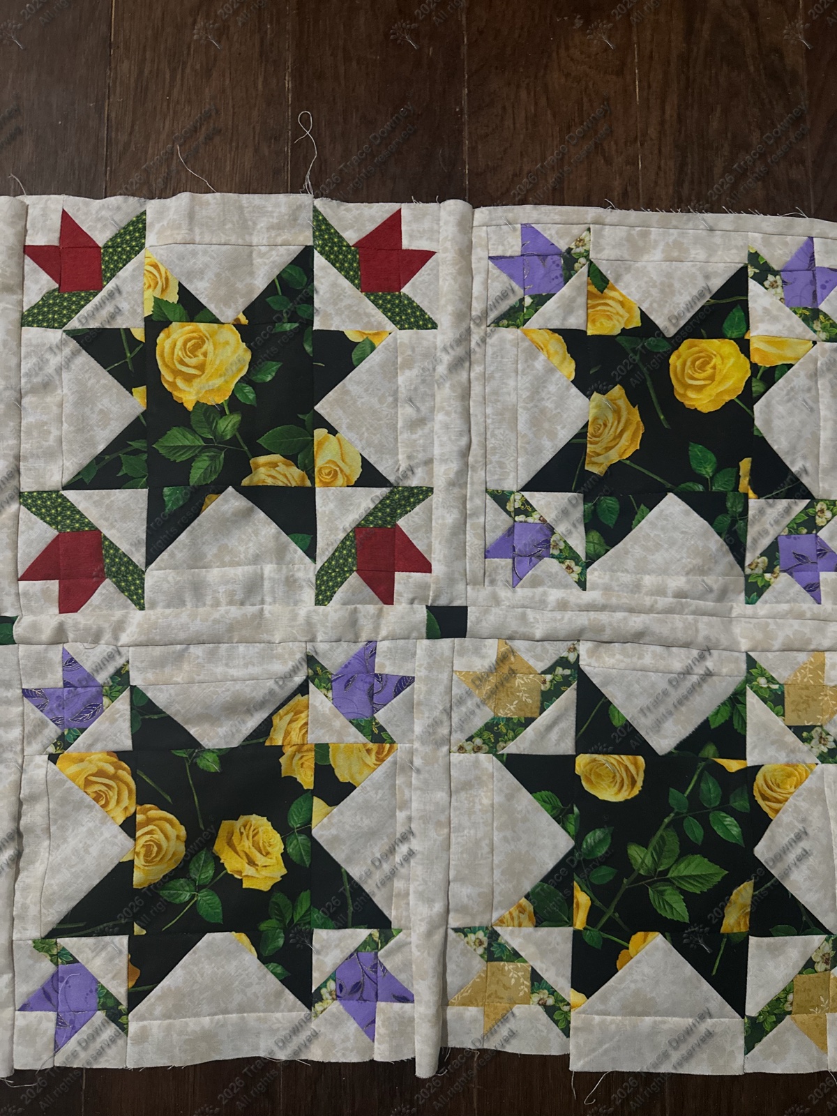 Finished original quilt by Trace Downey.