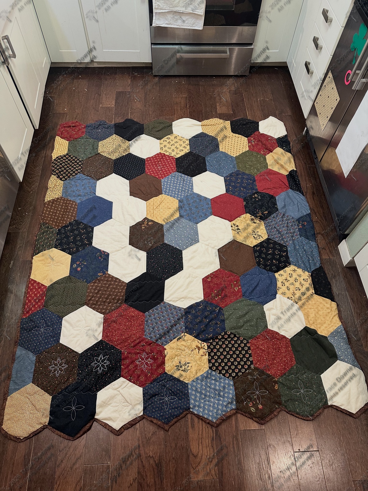 Finished original quilt by Trace Downey.