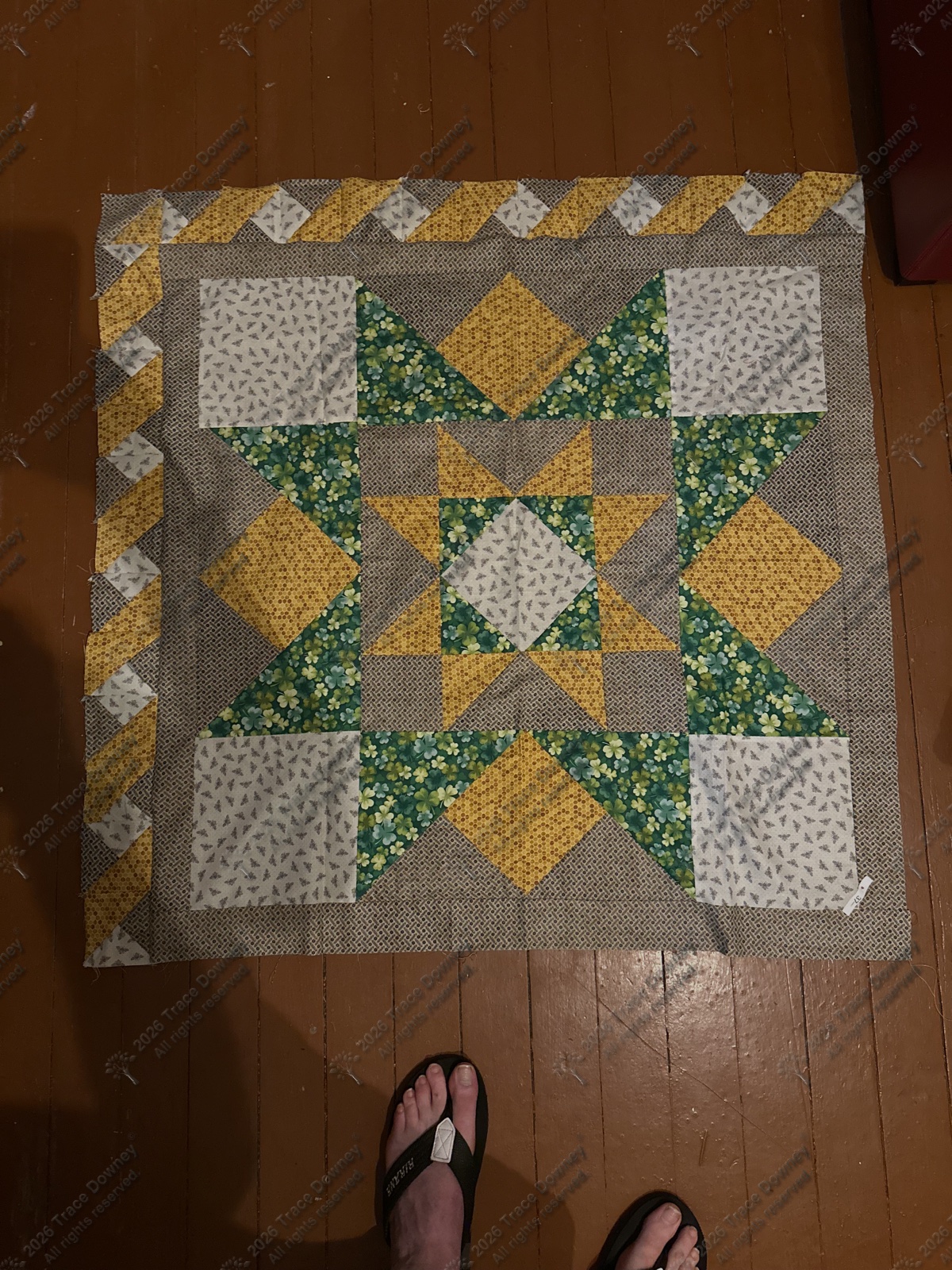 Finished original quilt by Trace Downey.
