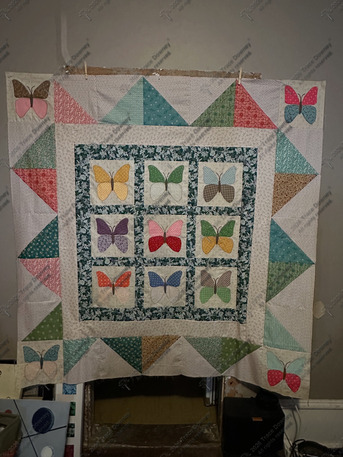 Finished original quilt by Trace Downey.