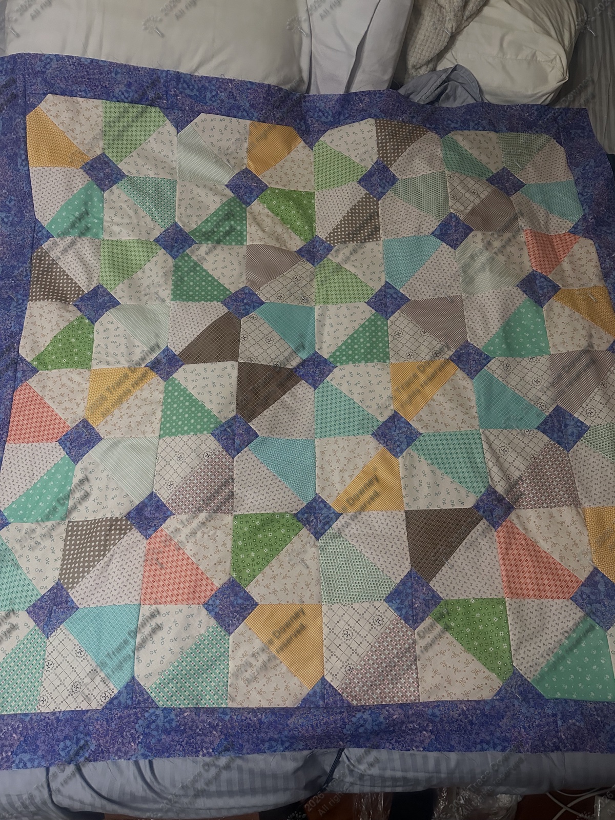 Finished original quilt by Trace Downey.