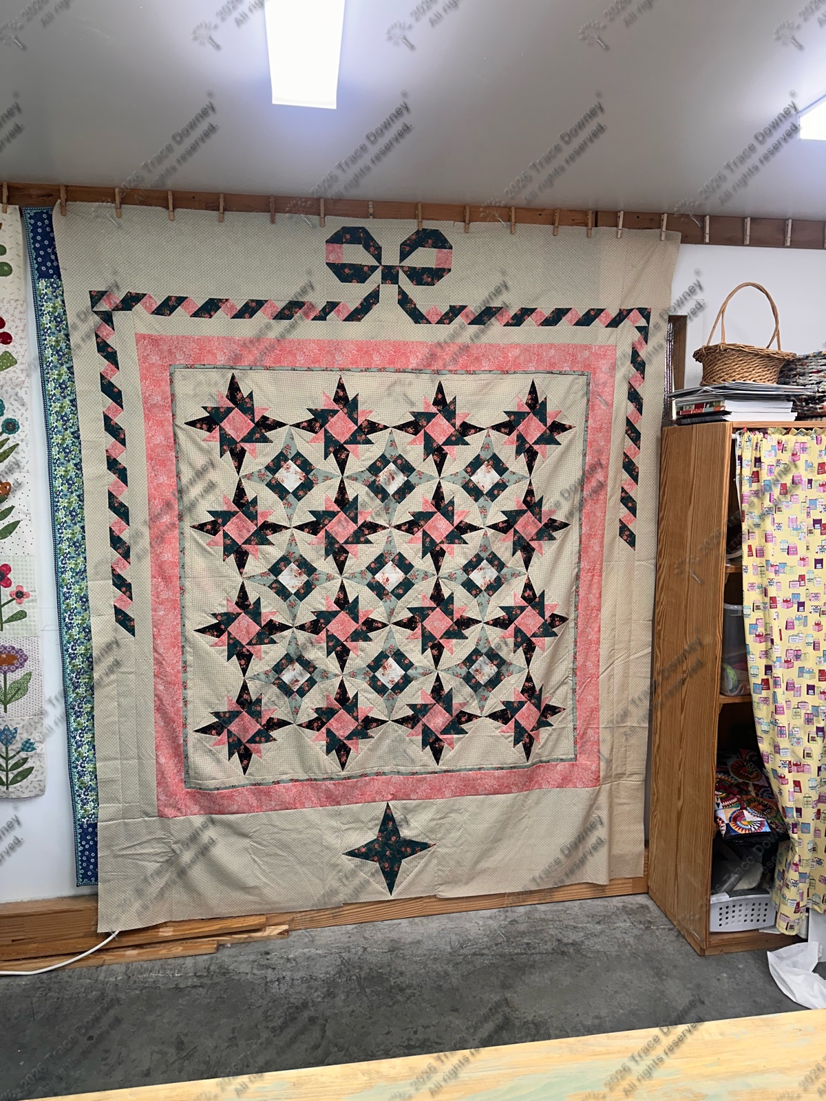 Finished original quilt by Trace Downey.