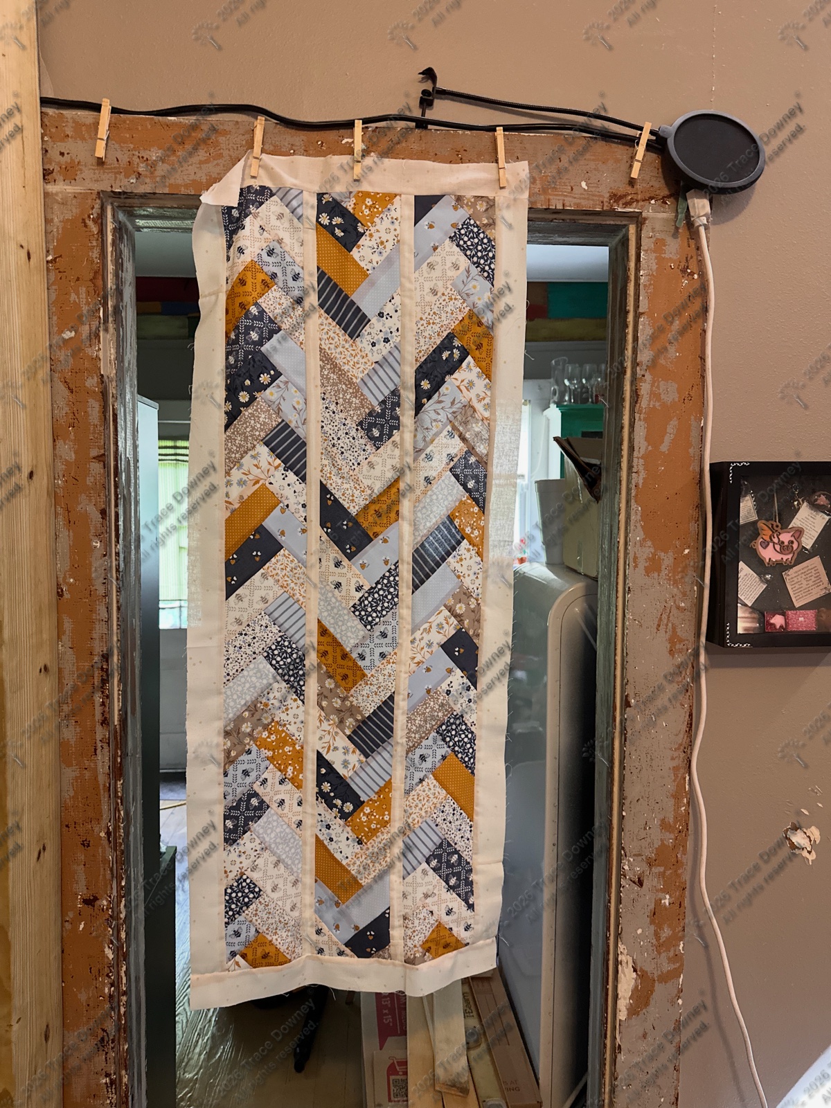 Finished original quilt by Trace Downey.