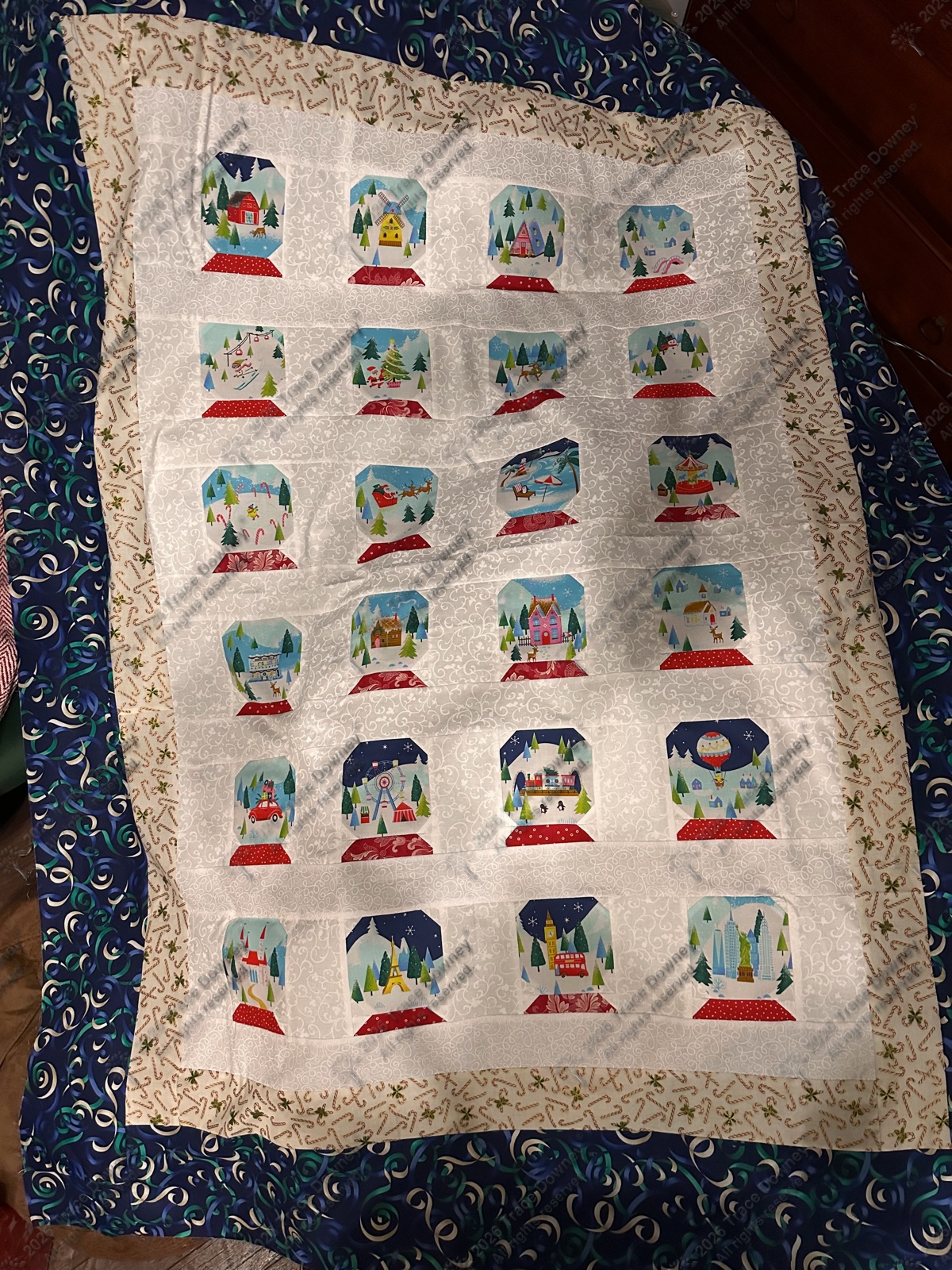 Finished original quilt by Trace Downey.