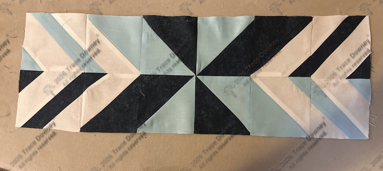 Finished original quilt by Trace Downey.