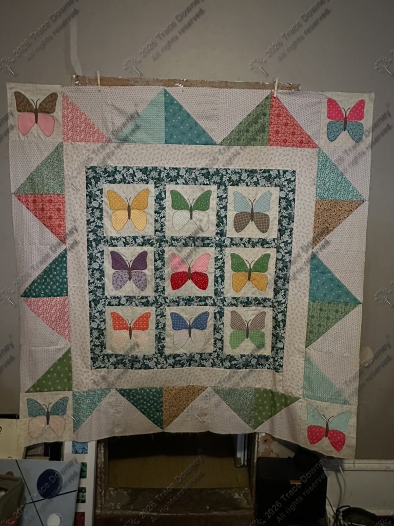 Finished original quilt by Trace Downey.